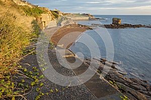 Charlies Garden, Rocky pillar, Collywell Bay.