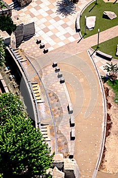 Charlotte north carolina aerial of romare bearden park