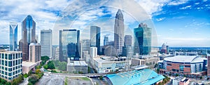 charlotte north carolina city skyline and downtown