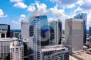 charlotte north carolina uptown city skyline citiscape