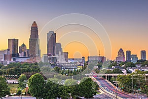 Charlotte, North Carolina, USA Skyline