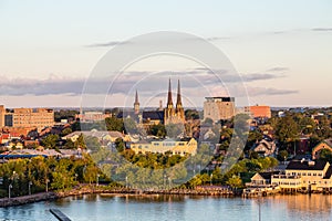 Charlottetown Churches at Dawn