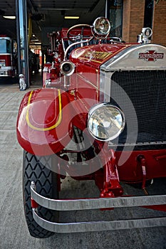 Charlottetown, Prince Edward Island, Canada: A 1929 American LaFrance-Foamite fire engine