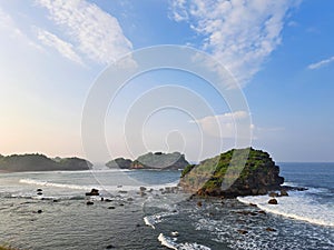 Watu Karung Beach, Pacitan, East Java, Indonesia. photo