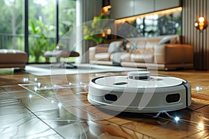 The Charm of Effortless Tidying A Robotic Vacuum Complements the Aesthetic Home Decor