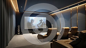 The Charm and Innovation of a Home Cinema Room Designed for Film Aficionados