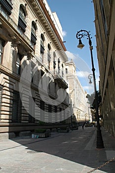 Charmant street in Mexico city photo