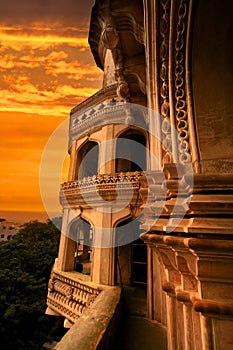 Charminar with evening sky