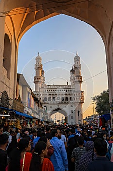 Charminar in Hyderabad city, Is listed among the most recognized structures in India, Built in 1591
