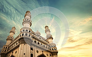 Charminar hyderbad monument and mosque photo