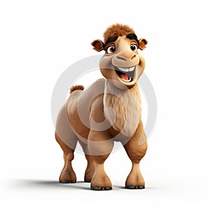 Charming 3d Camel Cartoon Animation With Cute Clay Render
