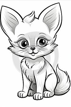Charming black and white animal cartoons for coloring book enthusiasts to enjoy and cherish