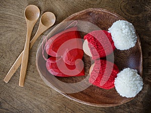 Charming Breakfast Delight: Eggs Adorned in Miniature Santa Hats