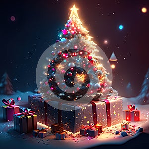 Charming Classics: Rediscover the Magic of Christmas Gifts and Decorations AI Generative By Christmas ai