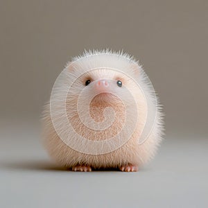 Sweet Hedgehog Close-Up with Quills and Curious Expression photo