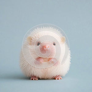 Sweet Hedgehog Close-Up with Quills and Curious Expression photo