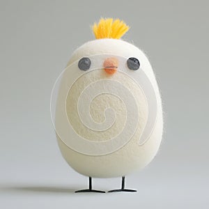 Charming Cockatiel Portrait with Vibrant Crest and Soft Plumage photo