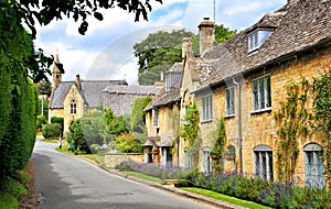 Charming Cotswolds village, Gloucestershire, England