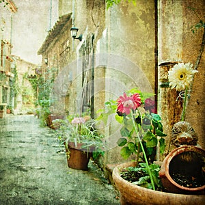 Charming courtyards of greece