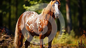 Charming gelding, with a noble posture and an alluring look, like an aristocrat in the world of a