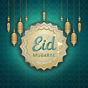 Charming hand drawn illustration Eid Mubarak captures the joyous occasion