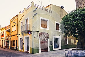 Charming houses in Malgrat de Mar, Spain photo