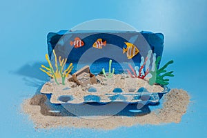 charming and imaginative craft project that brings an underwater world to life using simple materials. A great mix of photo