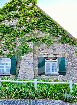 The charming little town of Nanteau-sur-Lunain in France