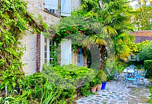 The charming little town of Nanteau-sur-Lunain in France