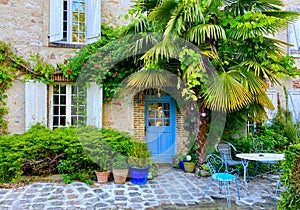 The charming little town of Nanteau-sur-Lunain in France