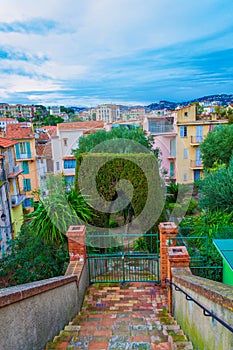 Traditional architecture Le Suquet Cannes French Riviera photo