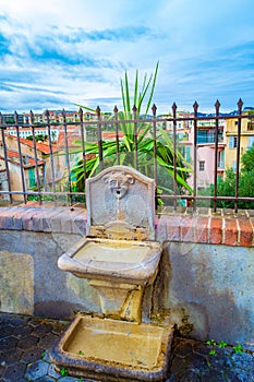 Old fountain Le Suquet Cannes French Riviera photo