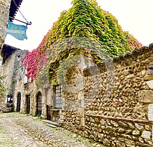 The charming medieval village of Perouges in France