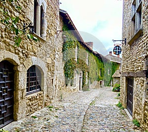 The charming medieval village of Perouges in France