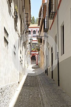 Charming narrow alley photo