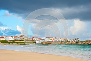 Charming Portugese town at seashore