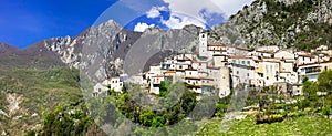 Charming small medieval mountain villages in Molise, Italy photo