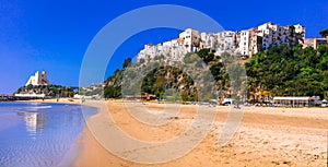 Charming Sperlonga town with nice beaches in Lazio region of Ita