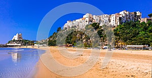 Charming Sperlonga town with nice beaches in Lazio region of Ita photo