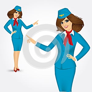 Charming stewardess