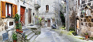 Charming streets of old italian villages