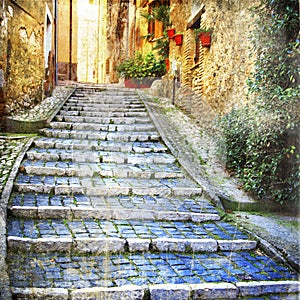 Charming streets of old villages