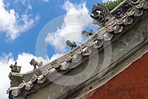 The charming summer scenery of Wudang Mountain in China