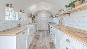 Charming Tiny Home Kitchen Design