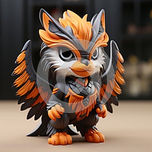 Charming Toy Owl Nyx Birdfighter - Uhd Image With Cartoony Characters