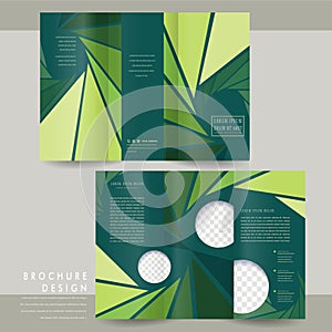 Charming tri-fold brochure template design