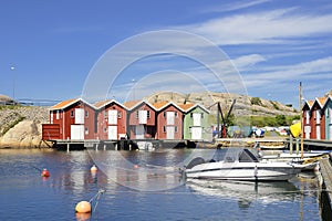 The charming and very popular tourist destination along the swedish west coast, Kungshamn in Bohuslan north of Gothenburg