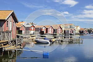 The charming and very popular tourist destination along the swedish west coast, Kungshamn in Bohuslan north of Gothenburg