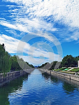 Charming view of Beijing\'s ancient moat.