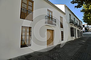 Charming village with whitewashed house and quiet street in Mijas